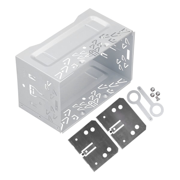 2 Din Universal Radio Ramme Aluminiumlegering Stereo Audio Installationsfascia Passer til B5/MK3/MK4