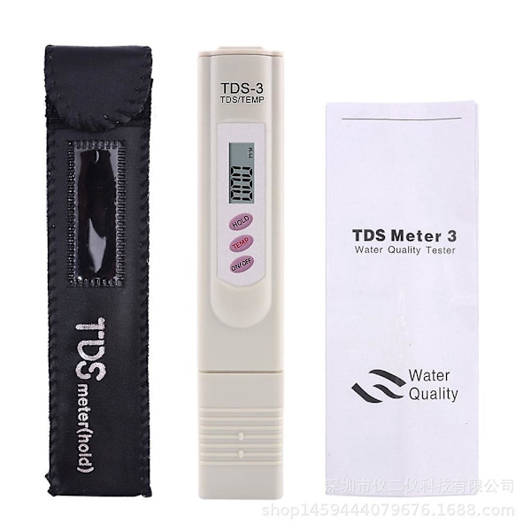 Bærbar Digital LCD Drikkevandsmåler TDS-3 Tester Vandkvalitetspen Temperaturpen