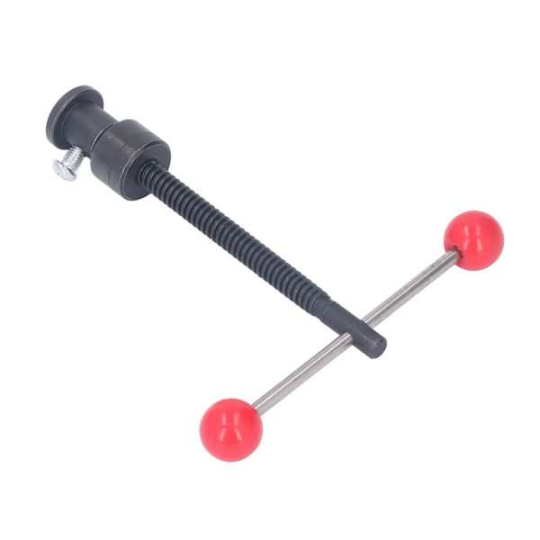 Bänkskruv T-form skruvklämma stål starkt lager tydlig gänga manuell bänkskruv klämma för snickeri T12 X 180mm