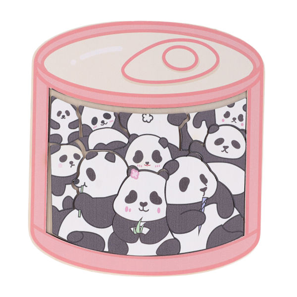 Pussel Leksak Seriefigur Smidigare Säker Färdighetsutveckling Luktfri Tidig Utbildning Panda Pussel för Barn