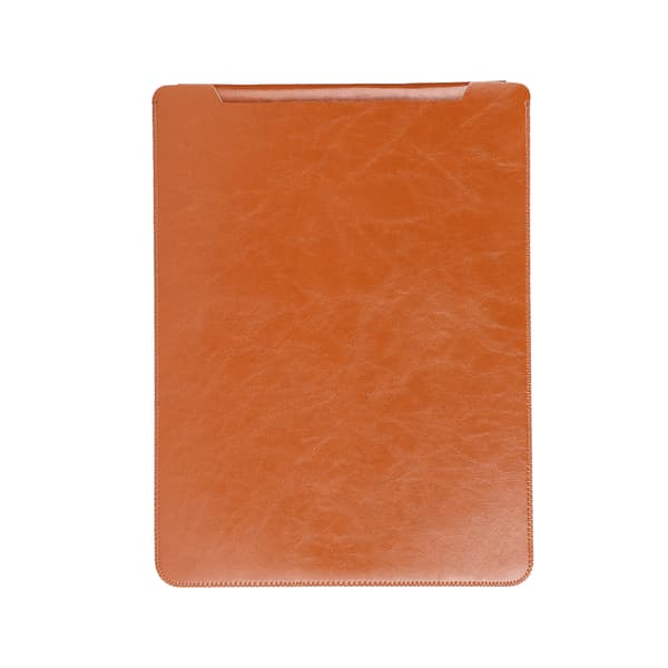 Bærbar Sleeve Taske Mikrofiber Notebook Computer Beskyttende Foringspose Tilbehør til MacBook Pro Lys Brun