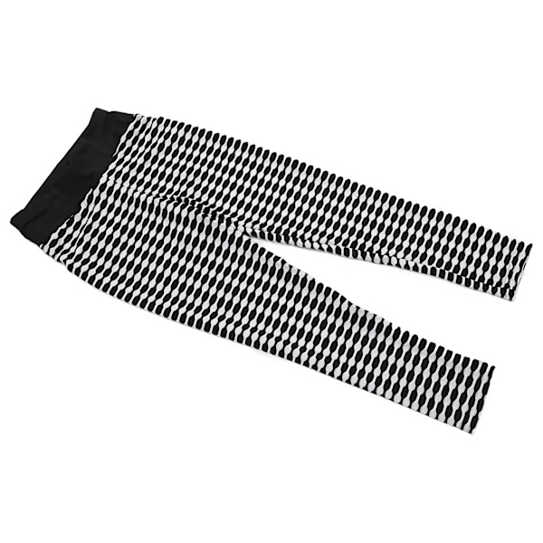Yoga Bukser Butt Lifting Elastiske Højtaljede Dame Leggings Sort og Hvid til TræningXL