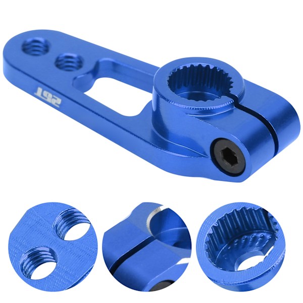 25T Styrväxel Arm Servo Arm Tillbehör Reservdel för 1/8 1/10 RC BilBlå