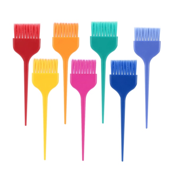 7 stk farverigt hårfarvningsbørstesæt Frisørsalon Frisør hårfarveværktøjssæt C-306