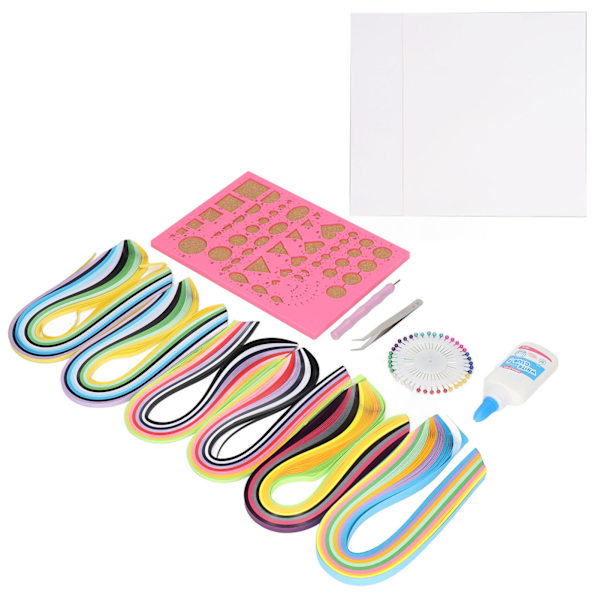 Pappersquilling-kit Student Vuxen DIY-hantverk Konst Färgat papper Handgjorda pappersquilling Ritverktyg