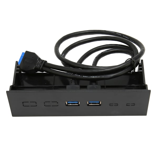 5,25\" frontpanel med 2 USB-porte, optisk drev, frontpanel USB 3.0 til 19-pin metal optisk drevbås til PC-computerkabinet
