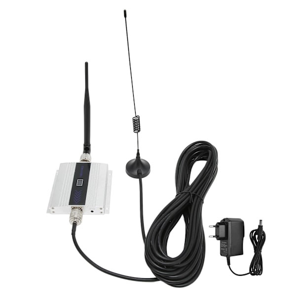 Mobil Repeater til CDMA 850MHz Mobiltelefon Signal Repeater Booster Forlænger 100V til 240V Sølv EU Stik