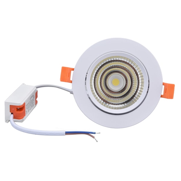 LED-innfelte spotlights - Stabilt lys - Lavt støy - Støvttett - Lett å rengjøre - COB LED-downlight for hjemmekontor - 100-264V