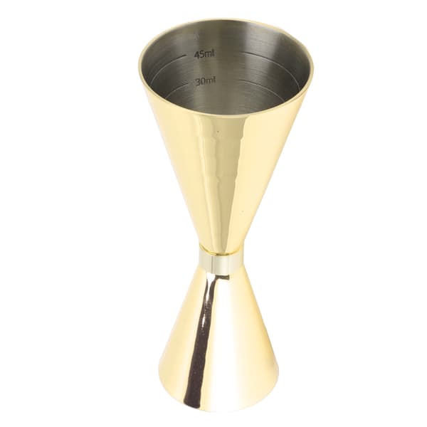 Jigger Rostfritt Stål 30mm till 60mm Elegant Flexibel Jigger Kon för Cocktail Bartending Guldplätering