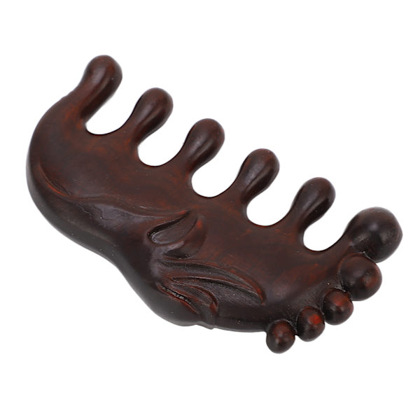 Tre hodebunnsskraping Massasje kam Menn Kvinner Bærbar myk bred tann Gua Sha kam for nakke skulder