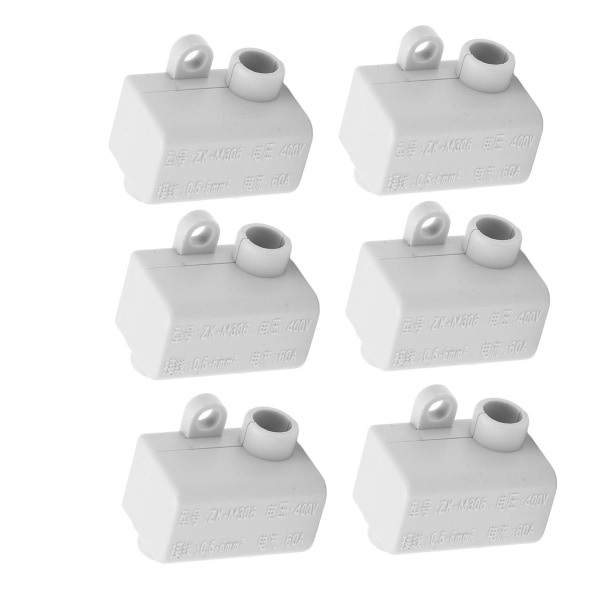 Splitter Wire Connector 1 in 3 Out Messing Conductor Quick Wiring Terminal Block för taklampa 60A 400V 10st