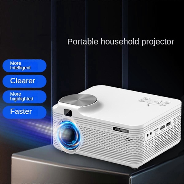 Sähköinen tarkennusprojektori Android9.0 HD Native 720P 4K Tuettu WIFI