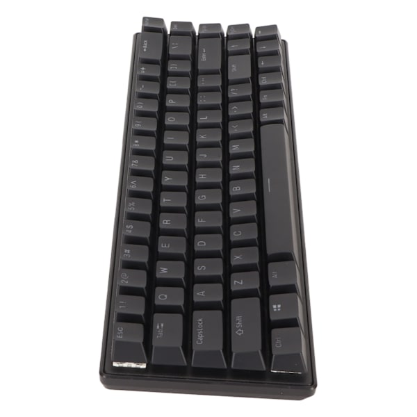 Speltangentbord USB 68 tangenter Blå brytare N Key Rollover 10 RGB-bakgrundsbelysningslägen Trådbundet tangentbord för stationär bärbar dator Svart