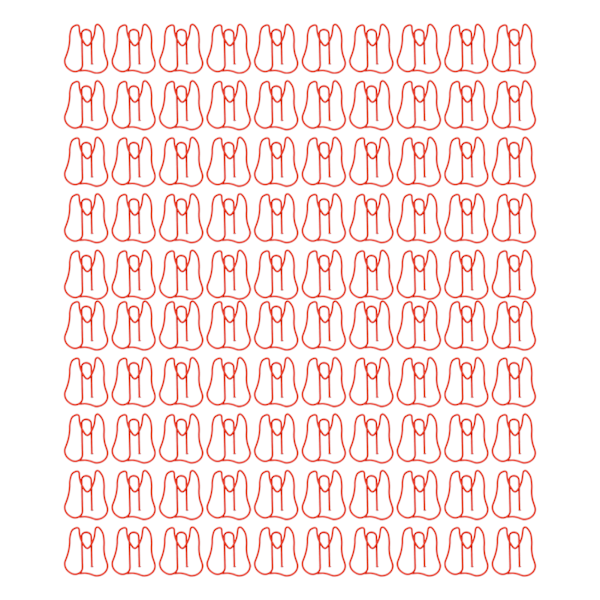 100 STK Papirklips Metall Multifunksjonell Papir Memo Bærbar Kontorklips for Document Red