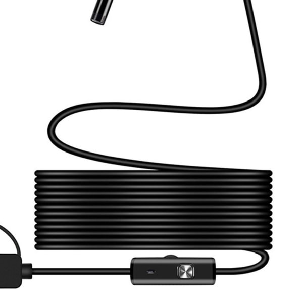 USB Industrial Endoscope Snake 5m Kabel High Definition Metal Inspection Camera for telefondatamaskin