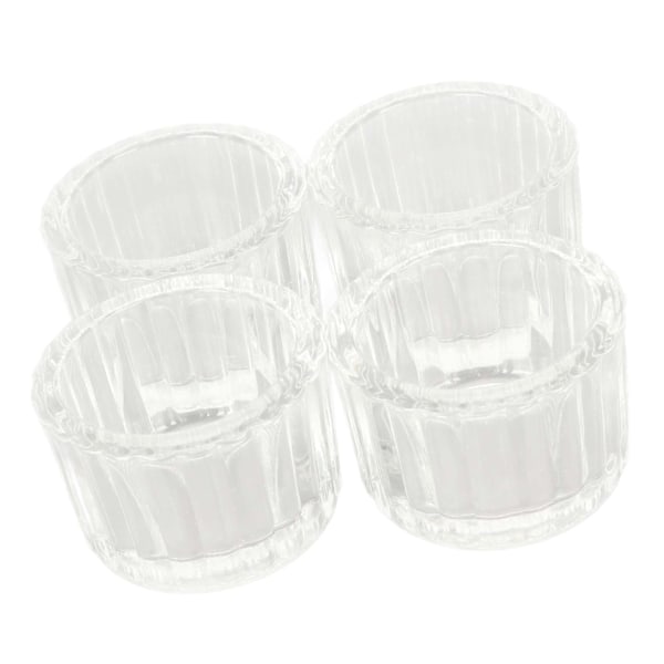 Telys lysestaker i glass HM2330601 med 4 klare telys lysestaker for bordet midtpunkt