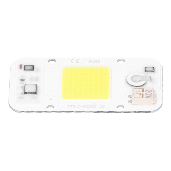 20W/30W/50W 220V LED COB Chip lampepanel Svejsefrit hvidt varmt lys fuldt spektrum (hvidt lys 20W)