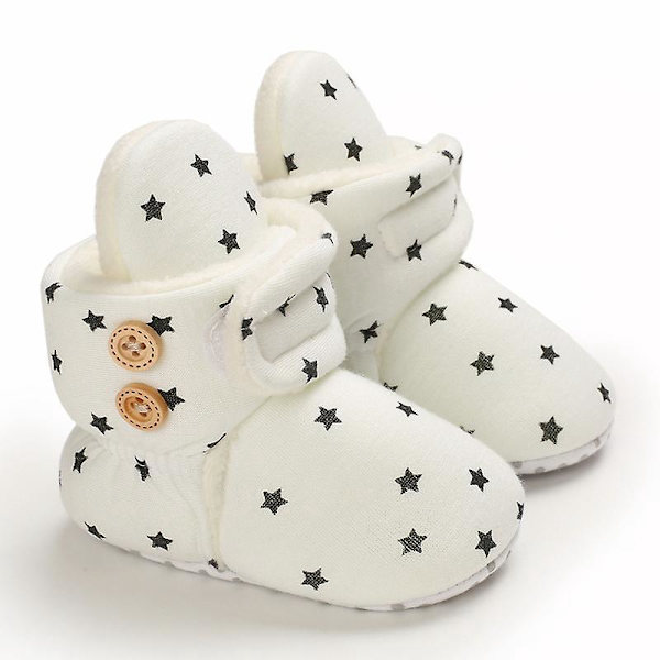 Baby i mjuk bomull - vit (11 cm)