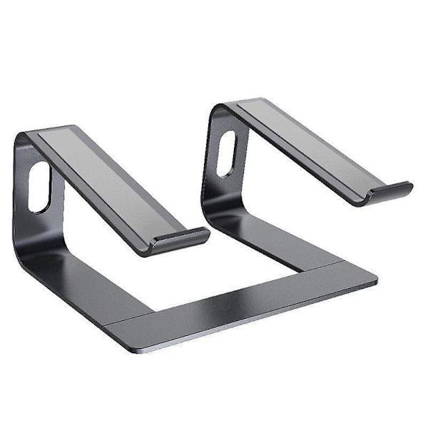 Ergonomisk Laptop Stativ Aluminium Support Kompatibel med Sort Farve