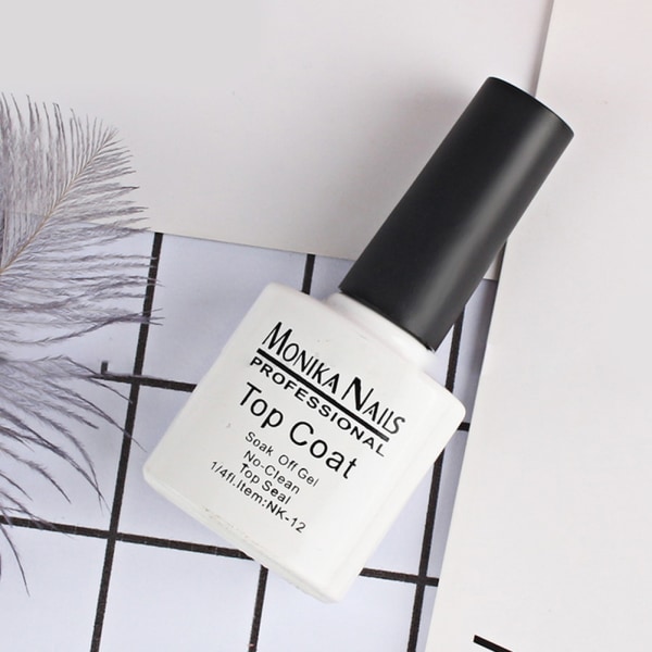 15 ml Soak Off UV-geelilakka Ei pyyhi päällyslakka Kiiltoviimeistely ja pitkäkestoinen Soak Off UV-geelilakka