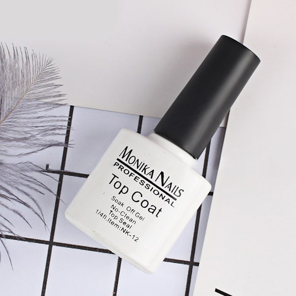 15 ml Soak Off UV Gel Polish No Wipe Top Coat Shine Finish og langvarig Soak Off UV Gel Polish