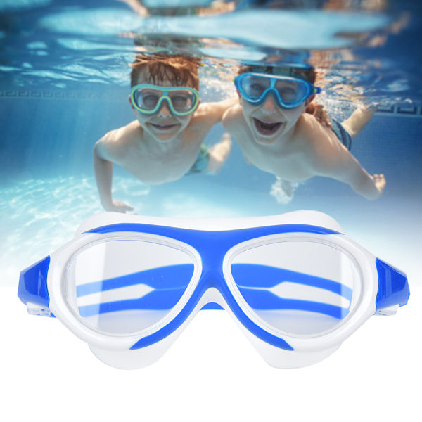 High Definition Waterproof Antifog Stor ram Barn Simglasögon Swim Geardmörkblå