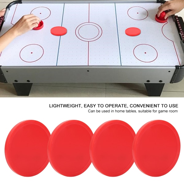 4 stk plast luftishockey pucker stykke som kan byttes ut for bord spillutstyr (L)
