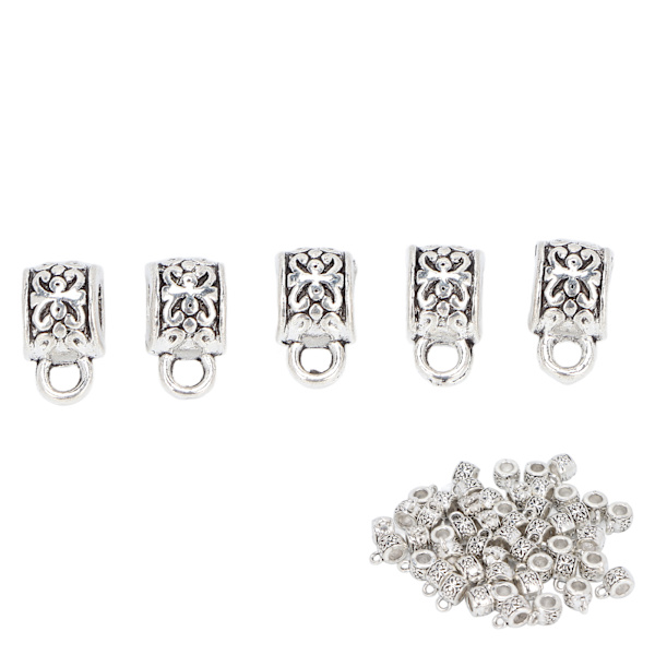 50 st skäggpärlor i legering, dreadlockspärlor, gör-det-själv-tillbehör för flätor, armband och halsband