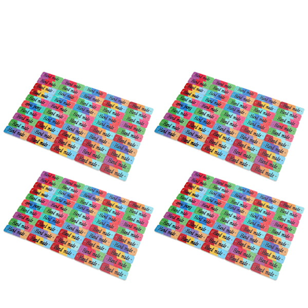 200 st träetiketter 30x10mm Färg Personlighet Stark Hållbar Handgjord Trä Manuellt Skylt