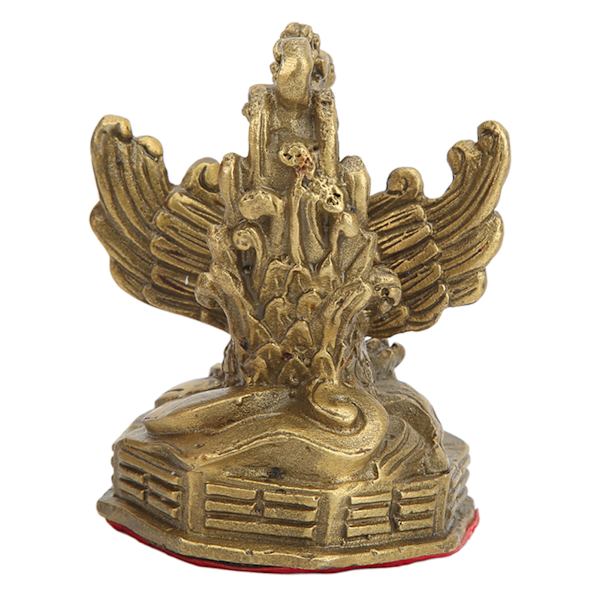 Mässing Fenix Staty Hög Hårdhet Bra Glans Fenix Dekorativa Figurer för Heminredning Samling Display Gåvor