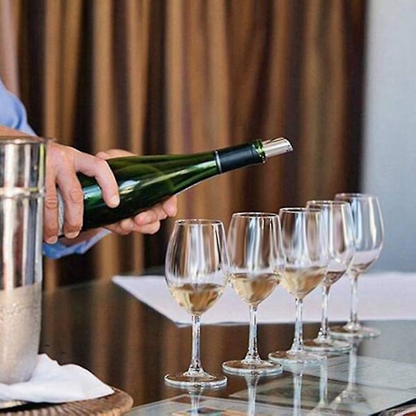 200 stk. 7,6 cm Sølv Vin Hældeskiver Drypsikre Dryp Stop Hældetud Hæld Vin Tynd-B5