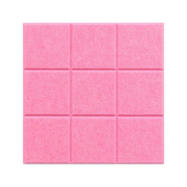 Filtskema Memotavle 30x30cm Væg Fotodisplay Tavle Filt Beskedtavle Zekai Pink