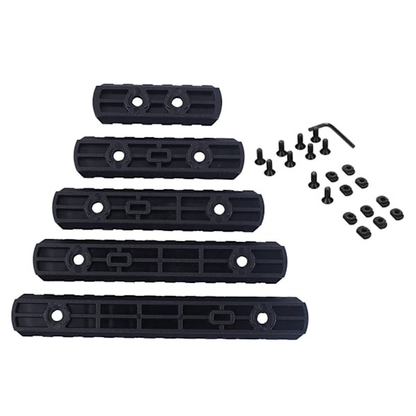 5 stk Picatinny-skinner av nylon for 5 7 9 11 13 spor - Tilbehør for utskifting