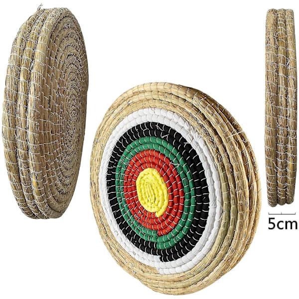 Halm Bågskytte Mål 50 * 50cm - Handgjord Traditionell Utomhus Skytteövning