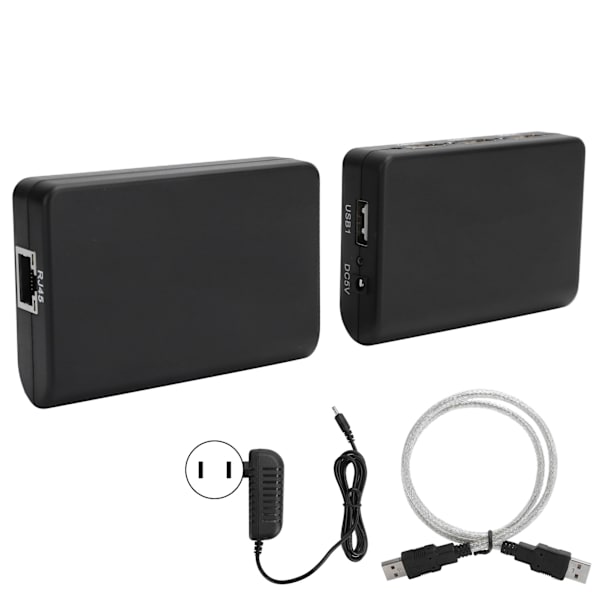 Netværksudvidelse til RJ45 T568b 480mbps Hub Adapter USB2.0 Splitter Box 100-240V 100MUS Stik