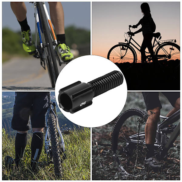 10 stk. RC122 Sorte racercykel bagskifter bremsekabel linje tommelfinger shifter justeringsskrue M6