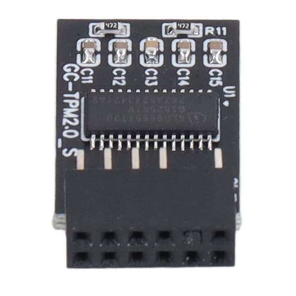TPM 2.0 Modul LPC SPI 12Pin Fjernkort Krypteringssikkerhedskort Tilbehør til GIGABYTE