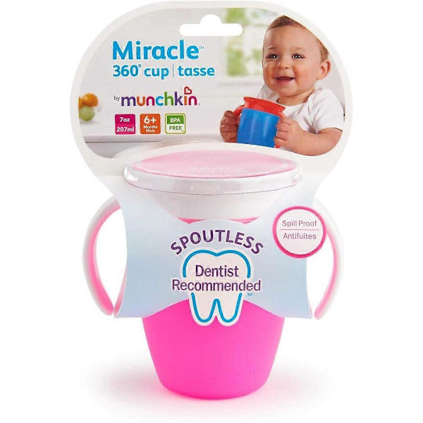 Egnet Miracle 360 Lærekopp - Rosa - 207 ml