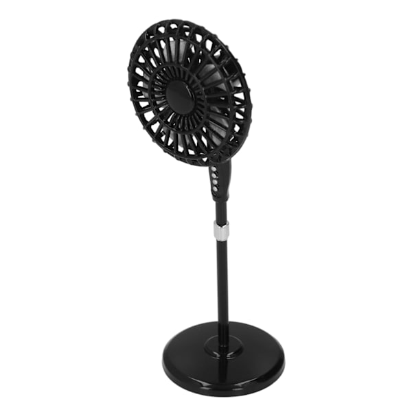 1:12 Nuken talo Mini Metalli Tuuletin Miniatyyri Sähkötuuletin Mallit Nuken talo Olohuoneen Huonekalut Tarvikkeet Musta