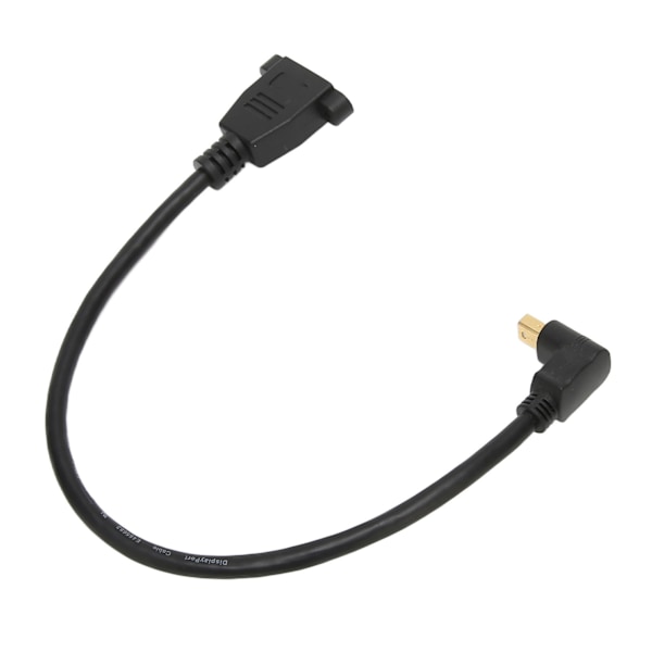 DP-naaras - Mini DP -uroskaapeli, lukittava kaksoisreikä, Displayport-sovitin QXGA 2560x1600 resoluution lähtöön