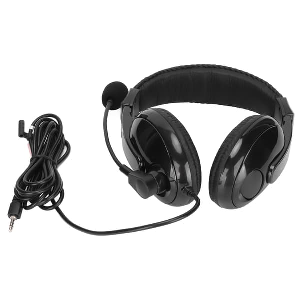 BH3688 Kablet headset 3,5 mm hybrid multifunktionsstik med omnidirektionel mikrofonunderstøttelse til XBOX til PS4 Sort