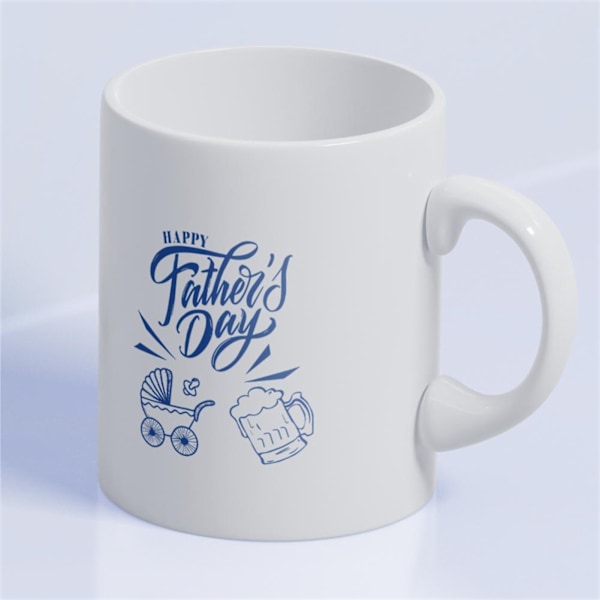 Keramisk krus Happy Fatherwis Day tema keramik kaffekop til hjemmekontor rejse CCP351