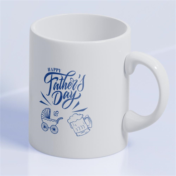 Keramisk krus Happy Fatherwis Day tema Keramikk Kaffe kopp for hjemmekontor Reise CCP351