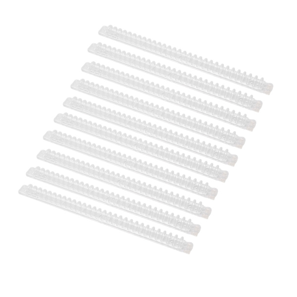 10 st spiralbindningsfjädrar 100 ark kapacitet ryggkam 30 hål transparent set kit