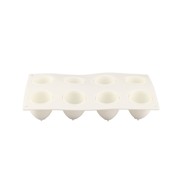 Äggformad Kakform 8 Håligheter Silikonform Non-Stick DIY Bakform