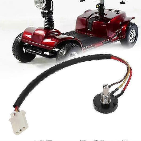 Mobility Scooter Potentiometer, 100k Ohm 2W ABS Stainless Steel Replacement Part for Electric Mobility Scooters - 24mm Diameter, 20mm Shaft
