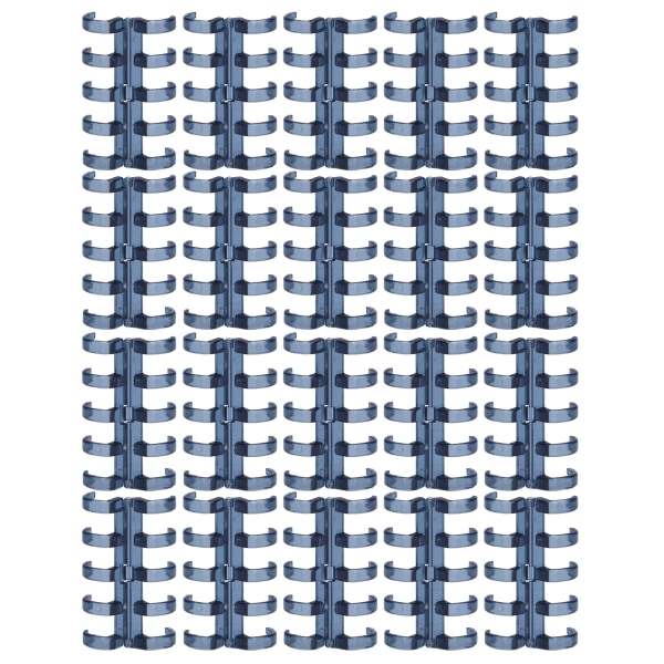 20 st Bindningsringar Segmenterad design Håller 60 ark 11 mm Bindningstjocklek Kontorsmaterial Blå