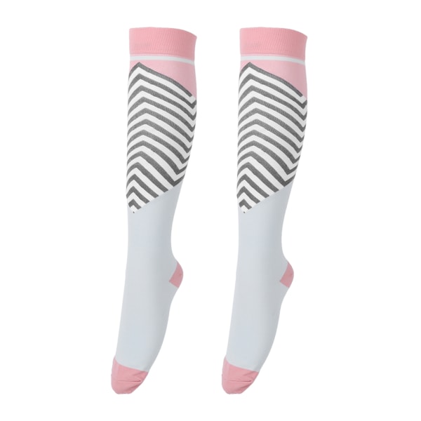 Compression Running Sleeve Stretch Marathon Ride Farve Strømper til Joggere Atleter Pink Blå L/XL