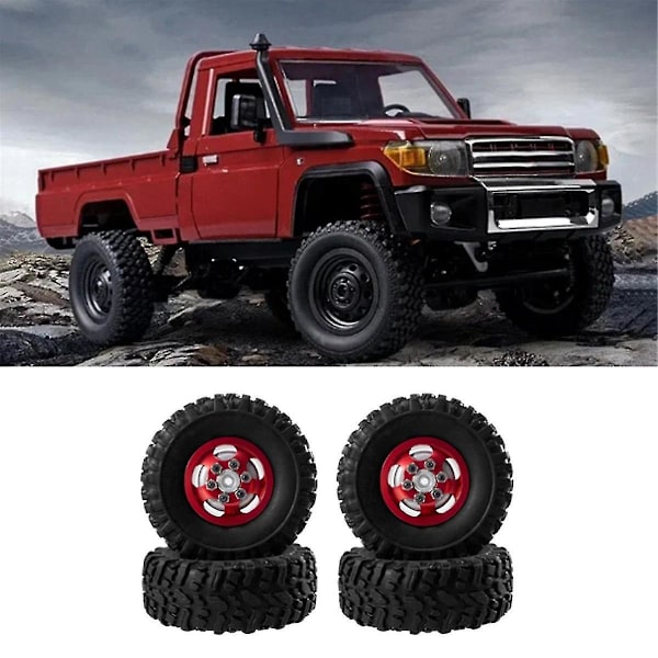 RC-auton osat RC-auton pyörä- ja rengassarja, yhteensopiva MN MODEL 1/12 MN82 LC79 MN78 -kauko-ohjattavan auton lisävarusteiden kanssa - B5
