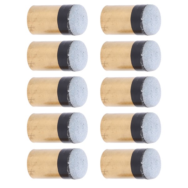 10 stk Biljard Snooker Biljardkø Hode Tips Utskiftning Deler Skru På Kobber PU Lær(11MM )